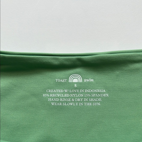 Toast Swim Women's Green Bikini Bottom small - Picture 3 of 4